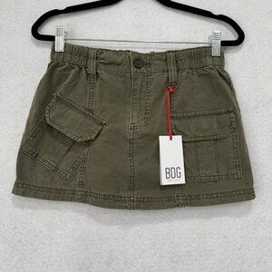 BDG Urban Outfitters Skirt Womens XS Green Cargo Pocket Mini New Cotton Blend